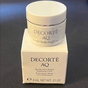 NWT Decorté AQ Absolute Glow-Radiant Brightening Cream Deluxe Mini (6 ml)